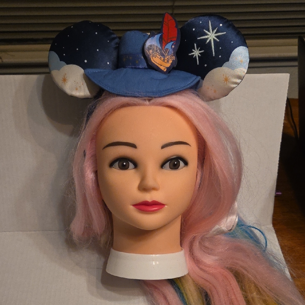 Peter Pan Flight Ears WDW 50th Anniversary Headband for Adults One Size - Picture 2 of 9